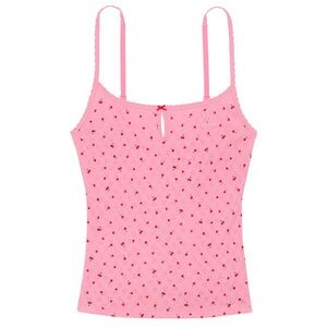 VS PINK Heart Pajama Tank M